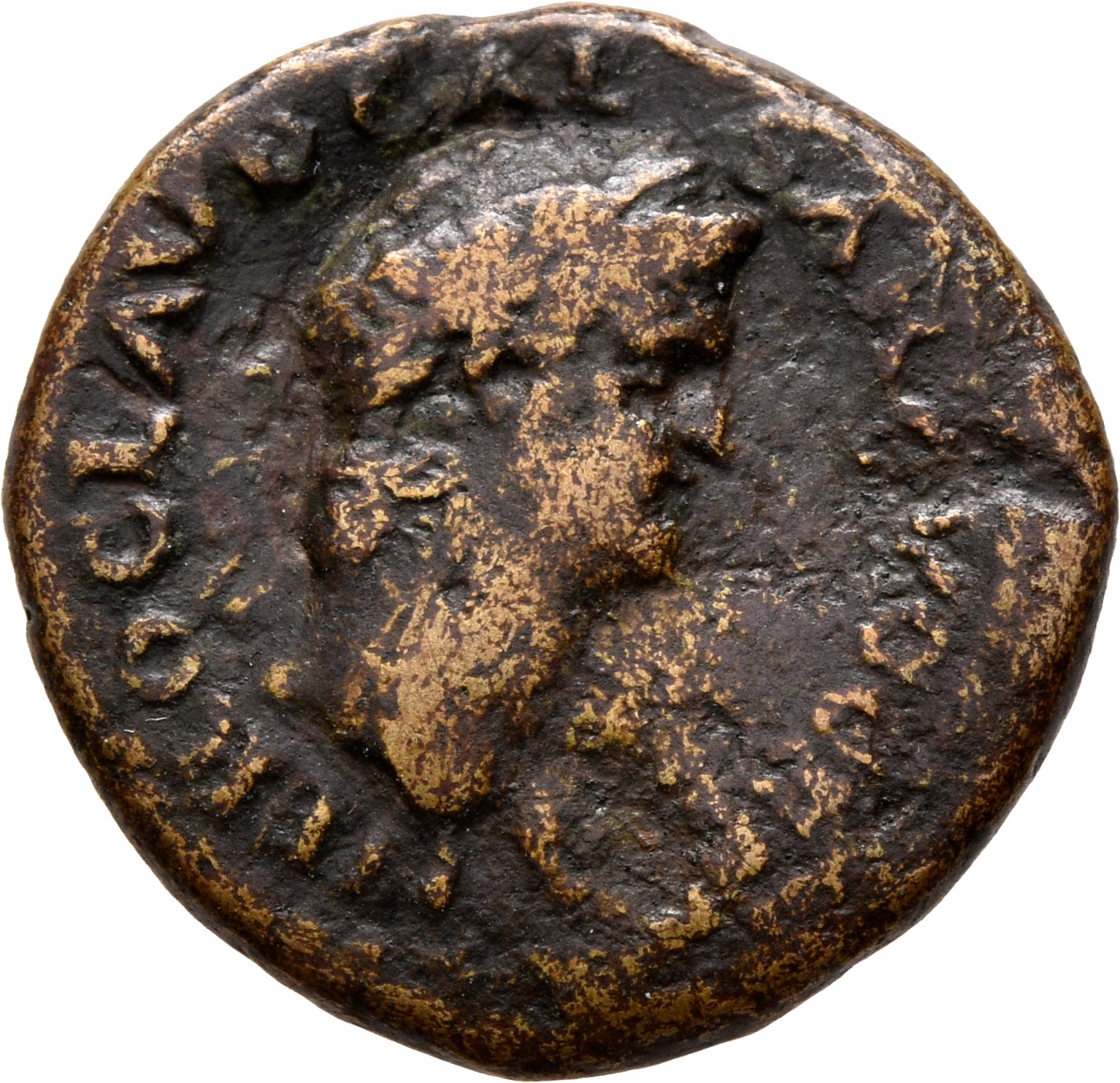 RIC I (second edition) Nero 223 Nero obverse, Head of Nero, laureate, right