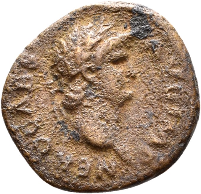 RIC I (second edition) Nero 225 Nero obverse, Head of Nero, laureate, right