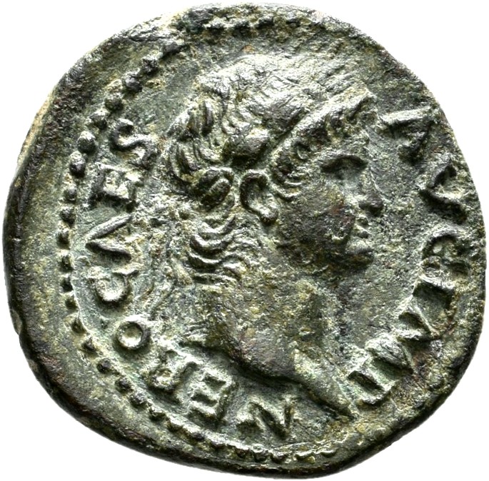 RIC I (second edition) Nero 226 Nero obverse — Head of Nero, laureate, right