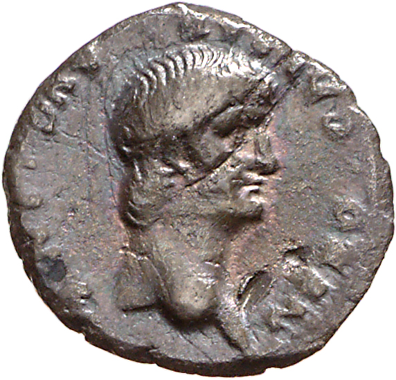 RIC I (second edition) Nero 24 Nero obverse, Head of Nero, bare, right