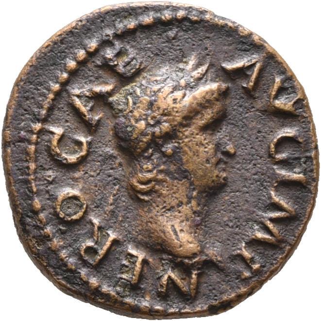 RIC I (second edition) Nero 240 Nero obverse — Head of Nero, laureate, right