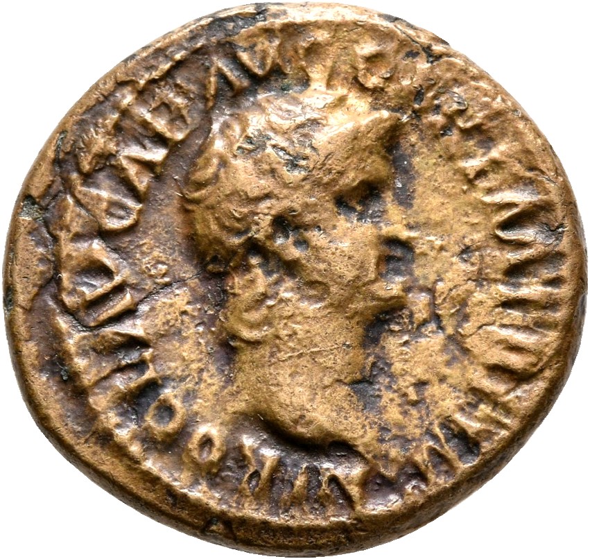 RIC I (second edition) Nero 245 Nero obverse, Head of Nero, laureate, right