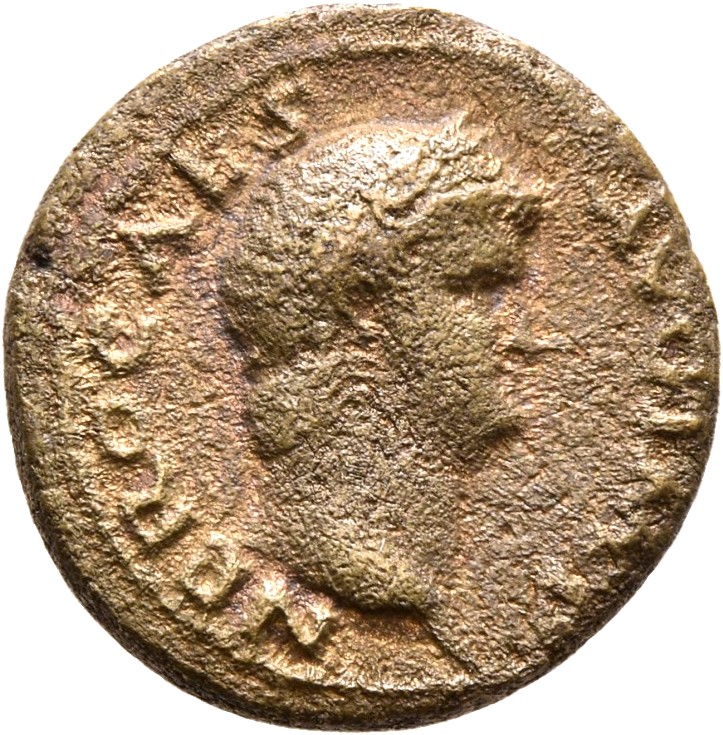 RIC I (second edition) Nero 247 Nero obverse, Head of Nero, laureate, right