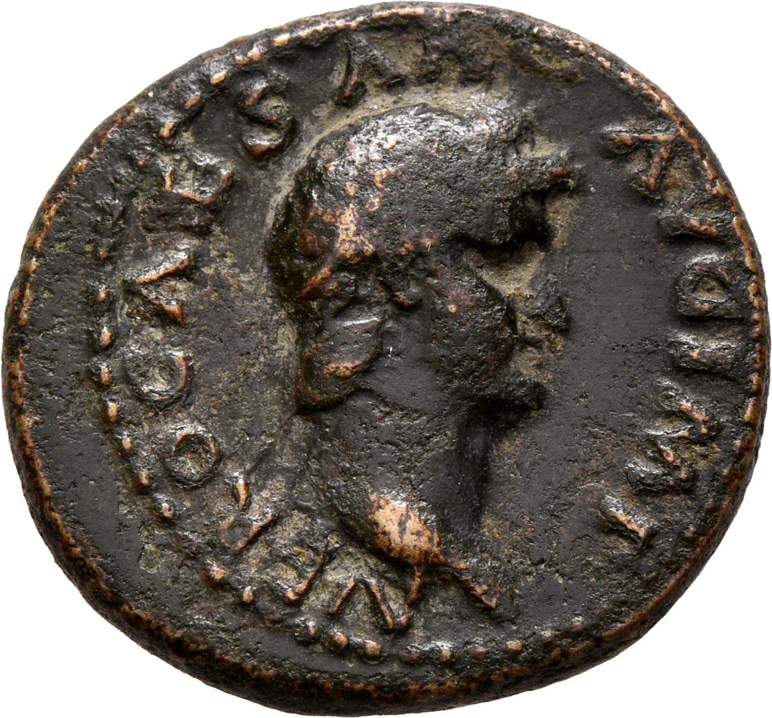 RIC I (second edition) Nero 248 Nero obverse, Head of Nero, laureate, right