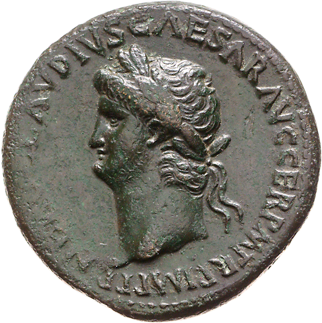 RIC I (second edition) Nero 271 Nero obverse, Head of Nero, laureate, left