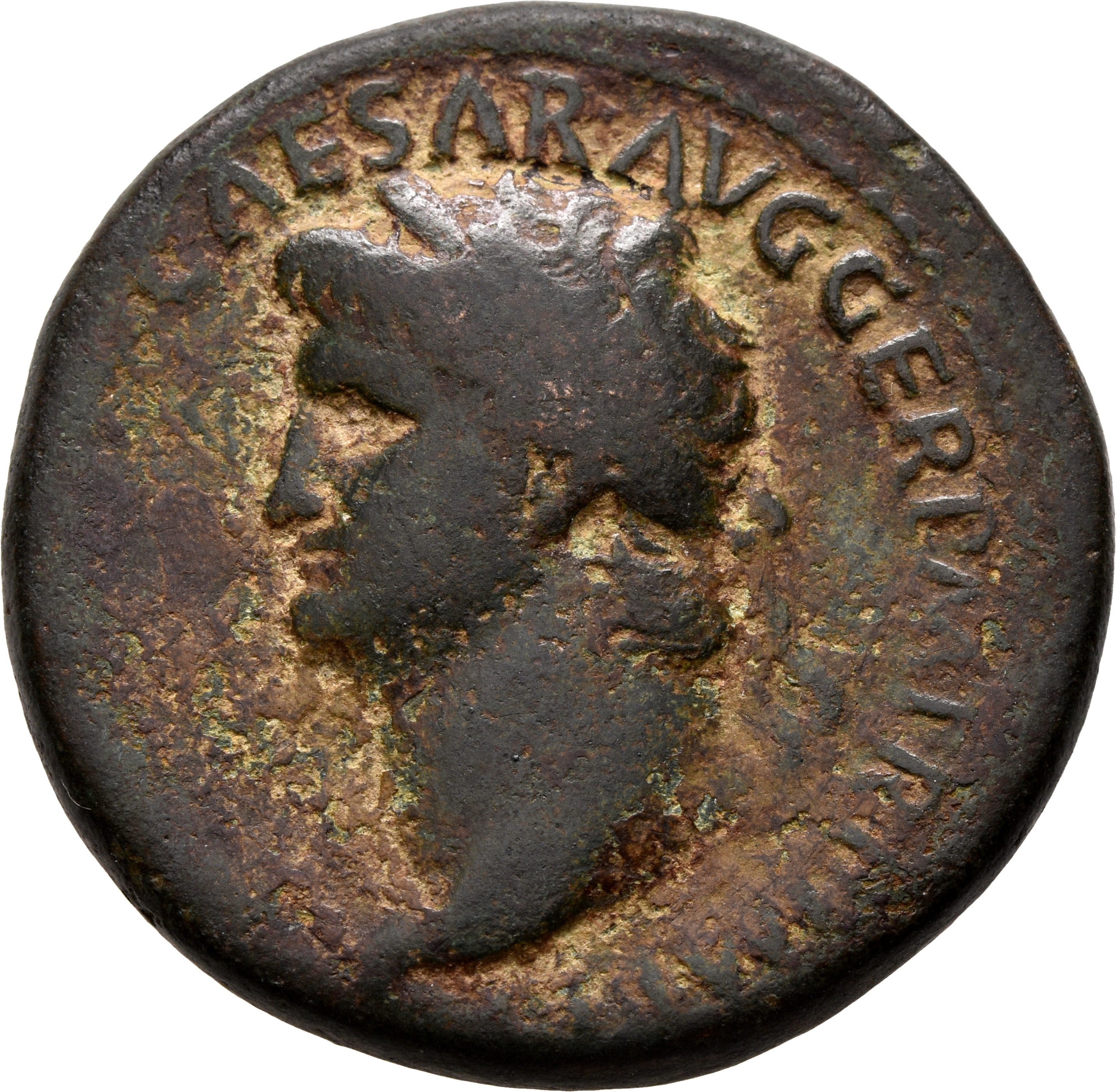 RIC I (second edition) Nero 278 Nero obverse, Head of Nero, laureate, left