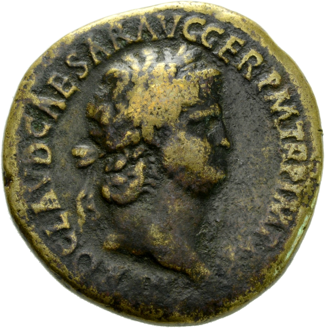 RIC I (second edition) Nero 283 Nero obverse, Head of Nero, laureate, right