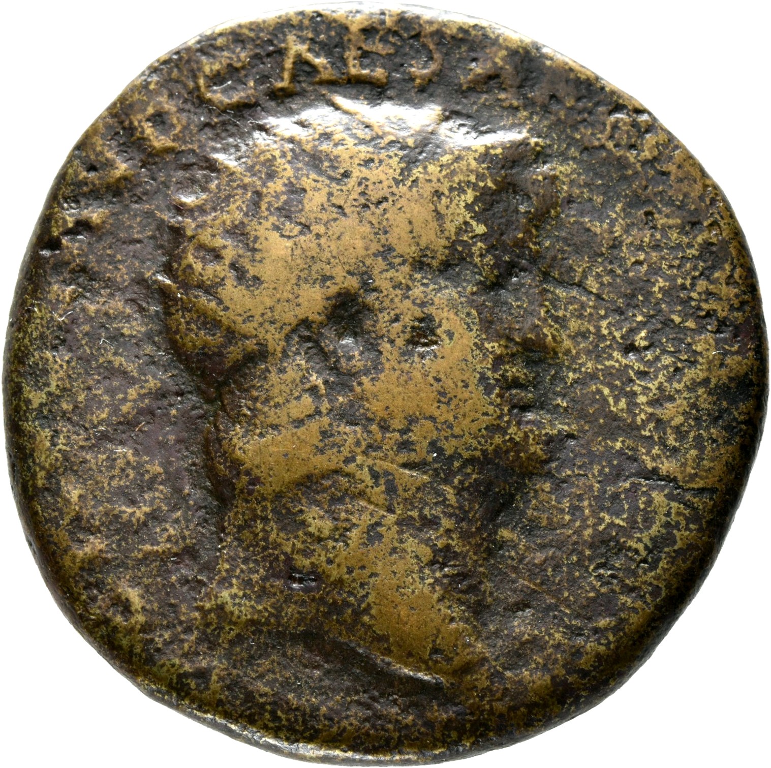 RIC I (second edition) Nero 296 Nero obverse, Head of Nero, radiate, right