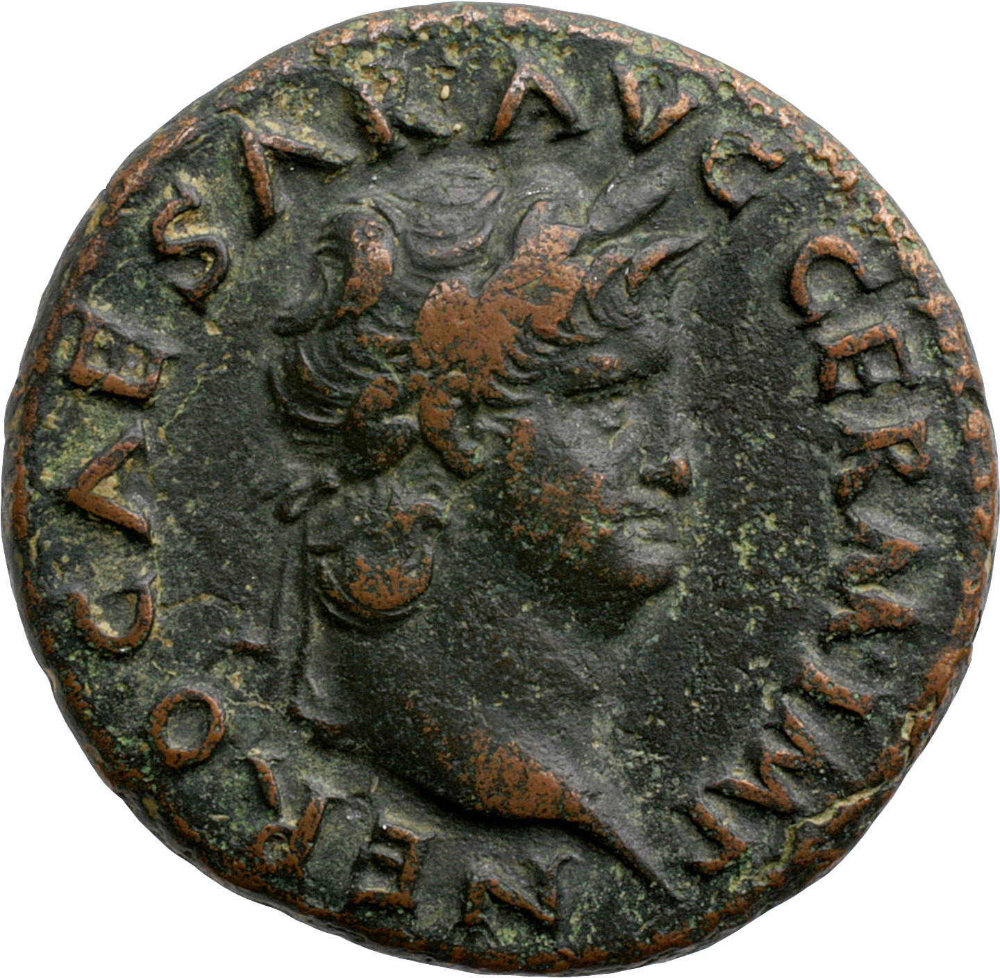 RIC I (second edition) Nero 300 Nero obverse, Head of Nero, laureate, right