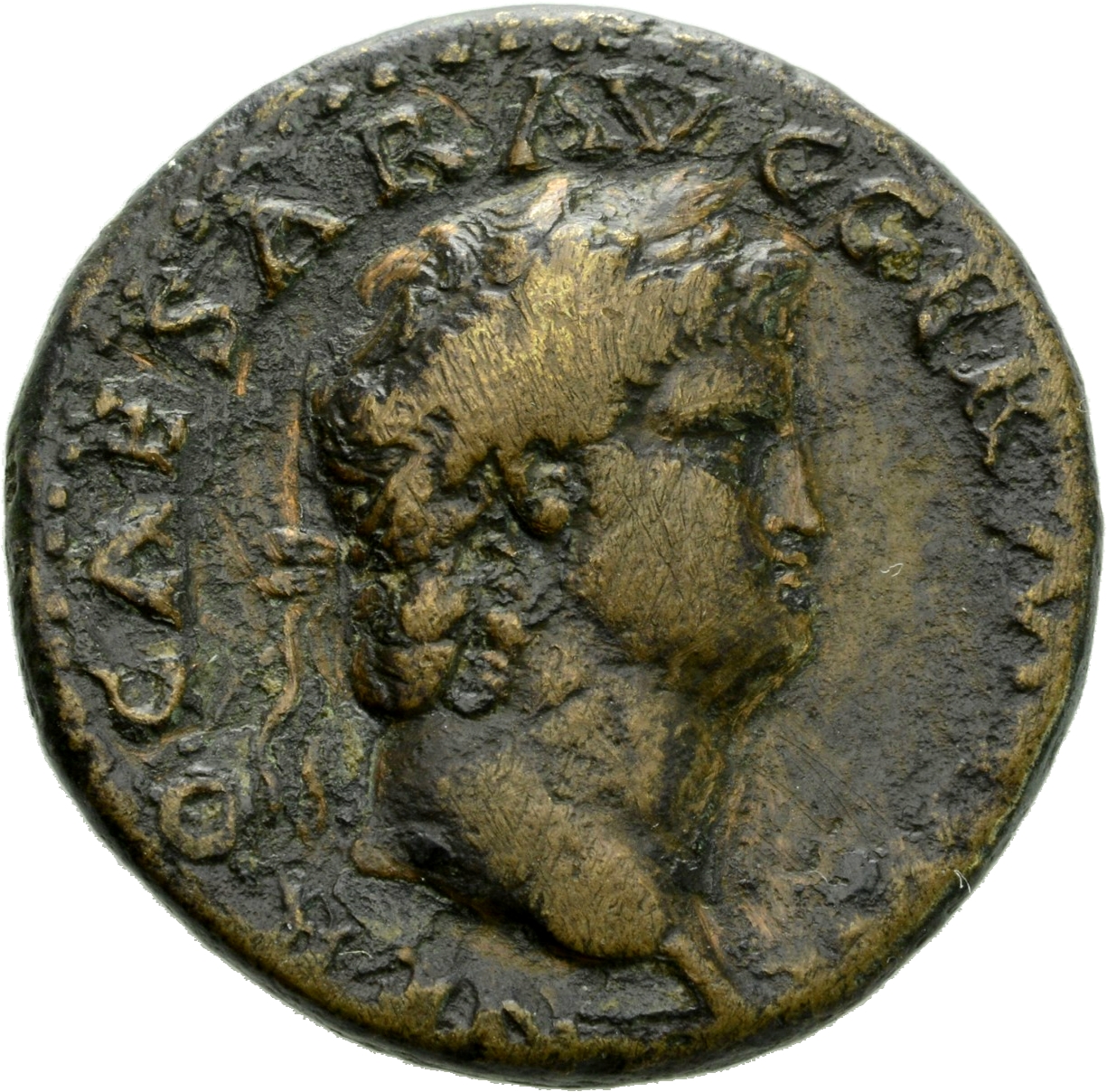 RIC I (second edition) Nero 306 Nero obverse, Head of Nero, laureate, right