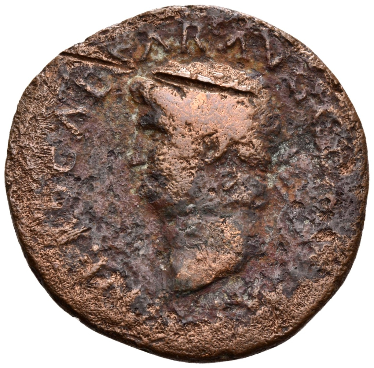 RIC I (second edition) Nero 313 Nero obverse, Head of Nero, laureate, left