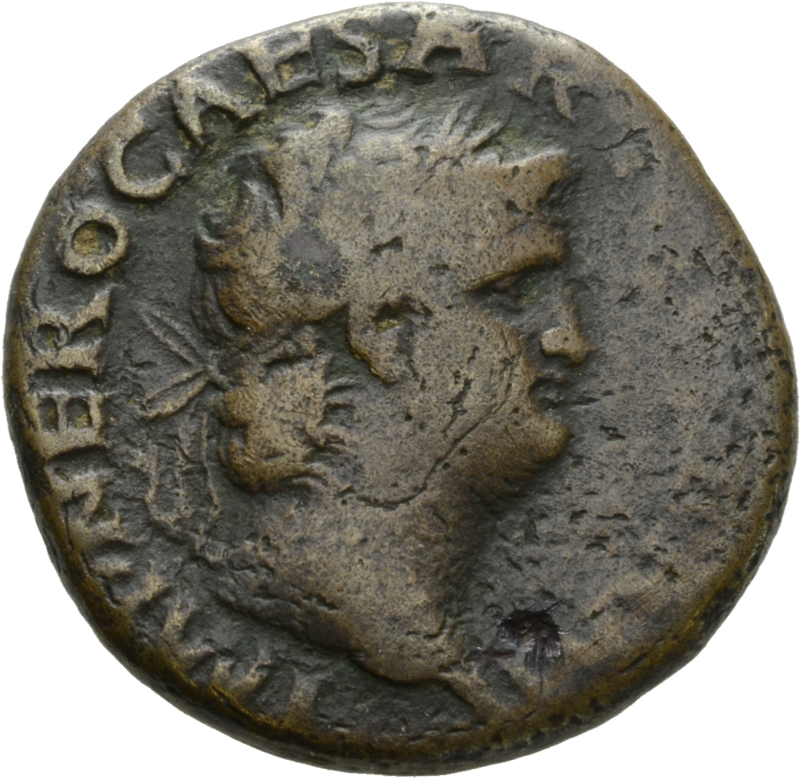 RIC I (second edition) Nero 351 Nero obverse, Head of Nero, laureate, right
