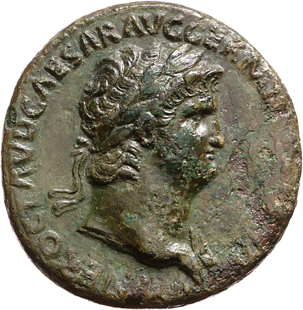 RIC I (second edition) Nero 356 Nero obverse, Head of Nero, laureate, right