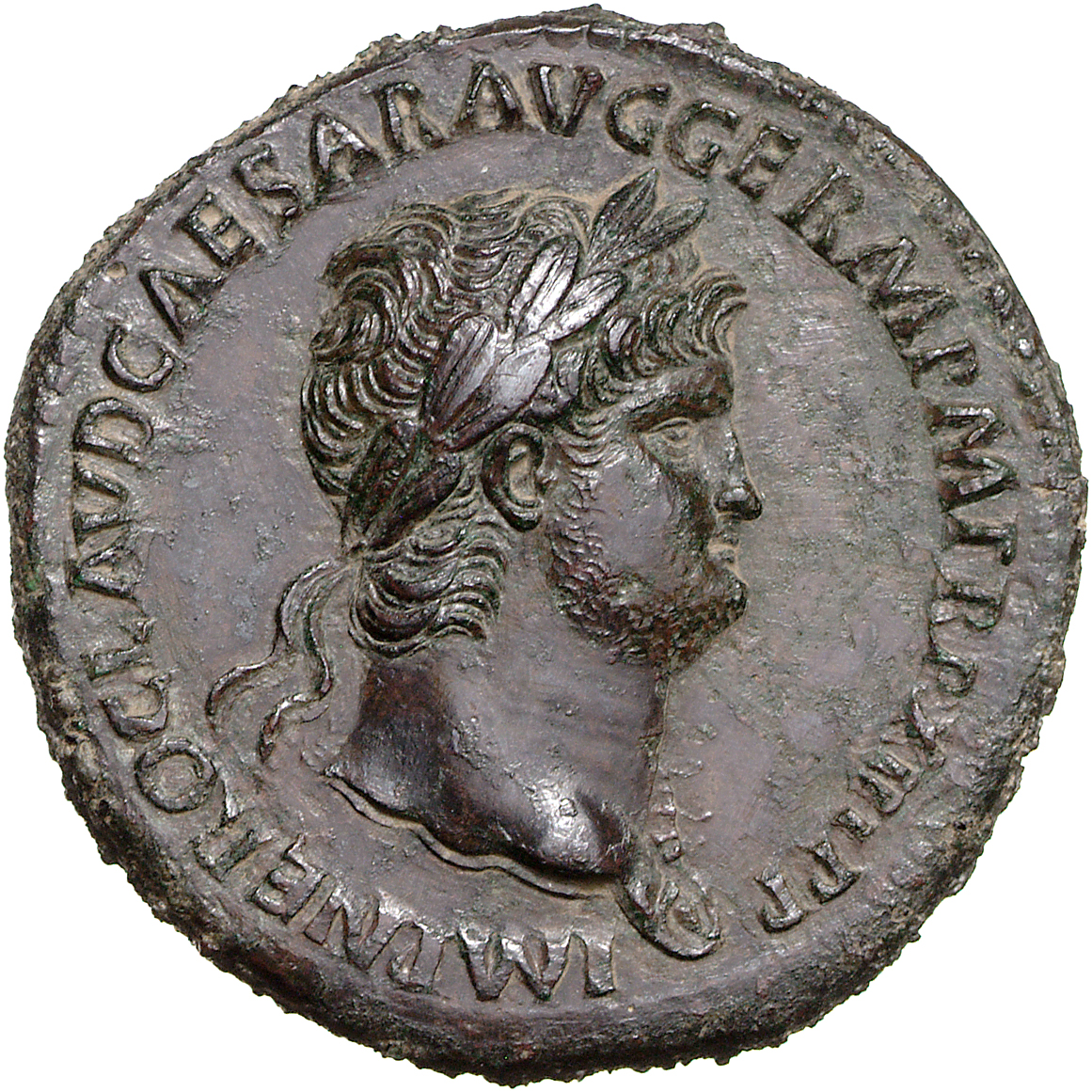 RIC I (second edition) Nero 358 Nero obverse, Head of Nero, laureate, right