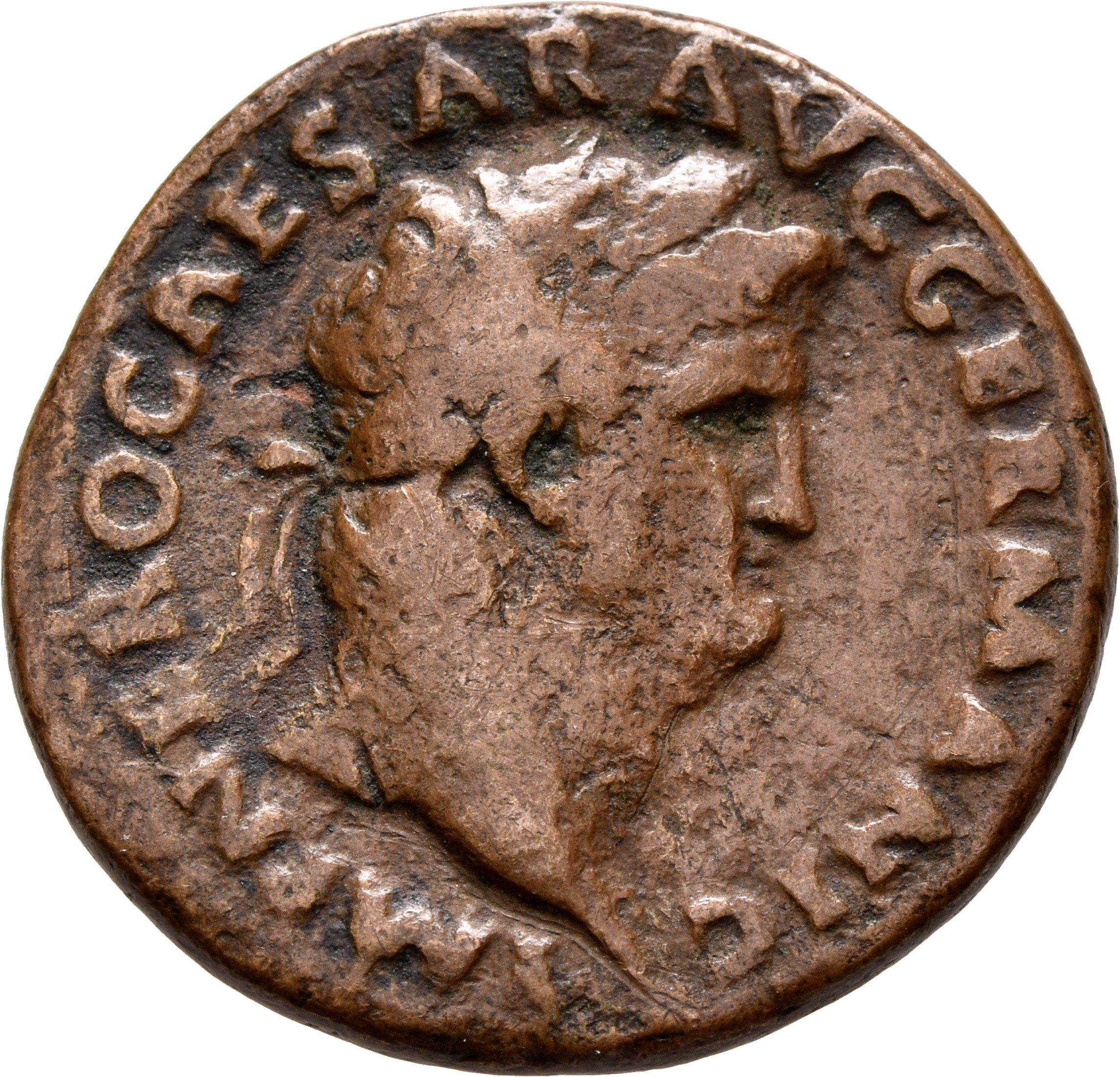 RIC I (second edition) Nero 368 Nero obverse, Head of Nero, laureate, right