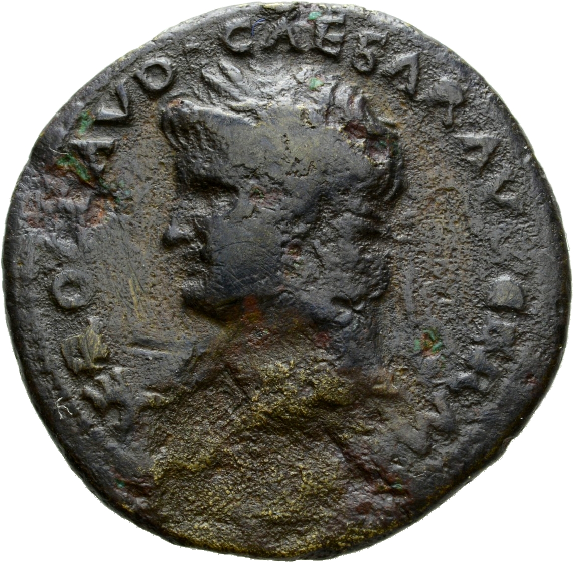 RIC I (second edition) Nero 383 Nero obverse, Head of Nero, laureate, left