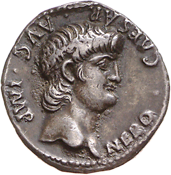 RIC I (second edition) Nero 41 Nero obverse, Head of Nero, bare, right