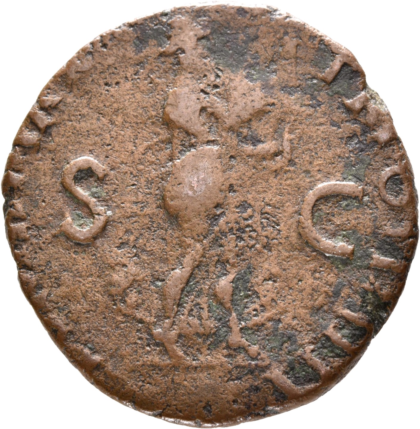 RIC I (second edition) Nero 416 Nero reverse, Nero as Apollo Citharoedus, laureate, advancing right, playing lyre