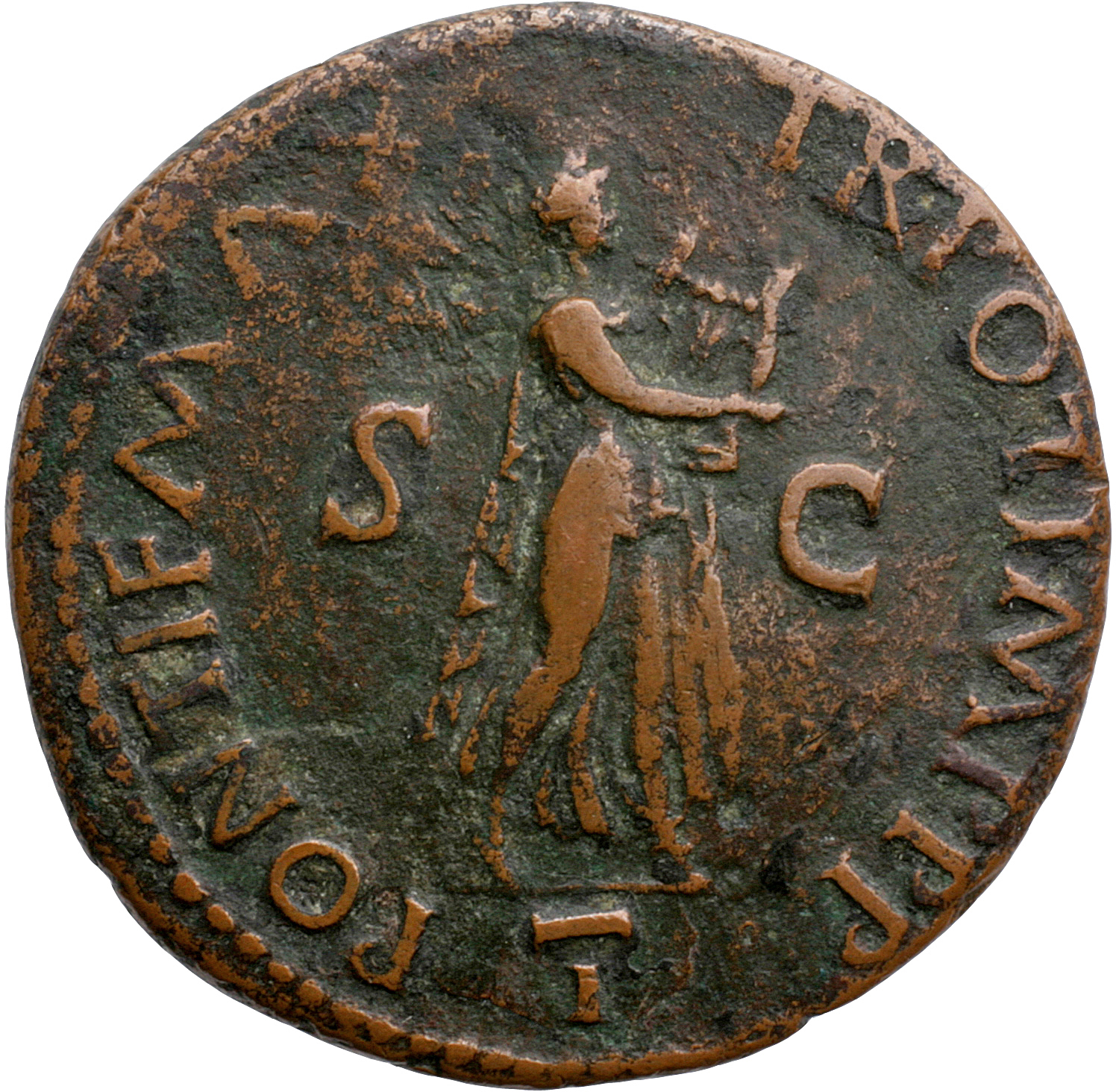 RIC I (second edition) Nero 417 Nero reverse, Nero as Apollo Citharoedus, laureate, advancing right, playing lyre