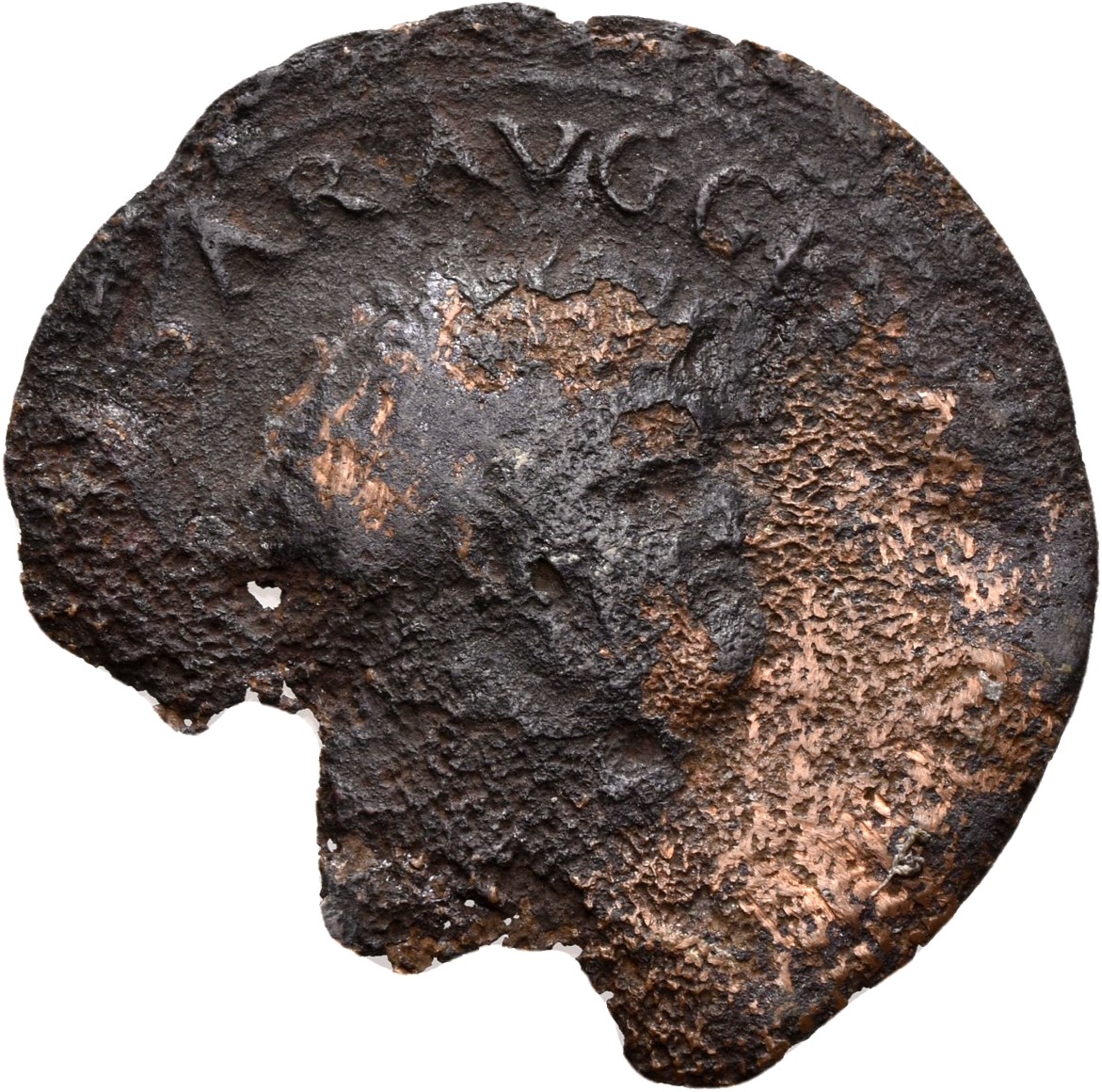 RIC I (second edition) Nero 447 Nero obverse, Head of Nero, laureate, right; small globe at point of neck