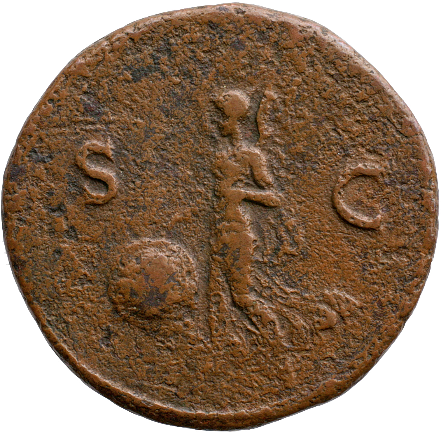 RIC I (second edition) Nero 471 Nero reverse, Temple of Janus, with latticed window to left and double doors to right with...