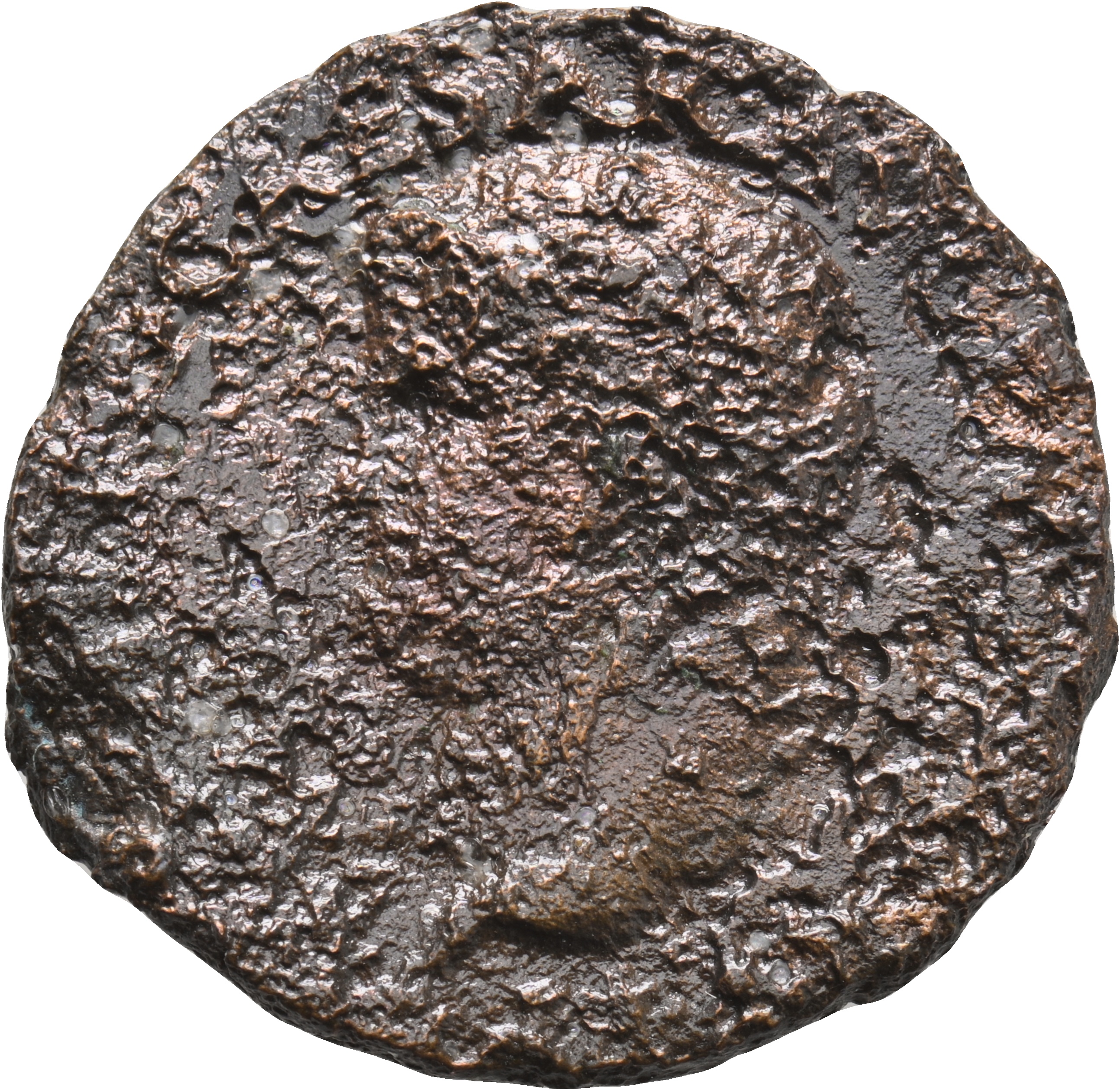 RIC I (second edition) Nero 478 Nero obverse, Head of Nero, bare, left; small globe at point of neck
