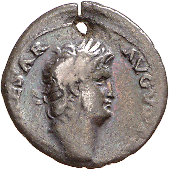 RIC I (second edition) Nero 49 Nero obverse, Head of Nero, laureate, right, with beard