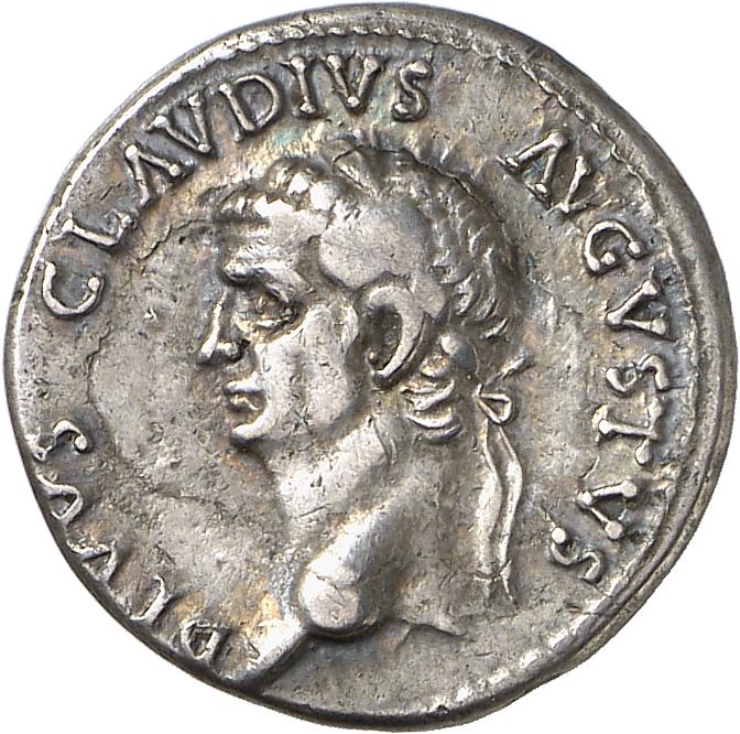 RIC I (second edition) Nero 5 Nero obverse, Head of Claudius, laureate, left