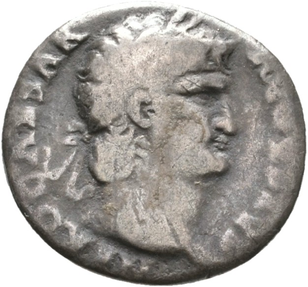 RIC I (second edition) Nero 55 Nero obverse, Head of Nero, laureate, right, with beard
