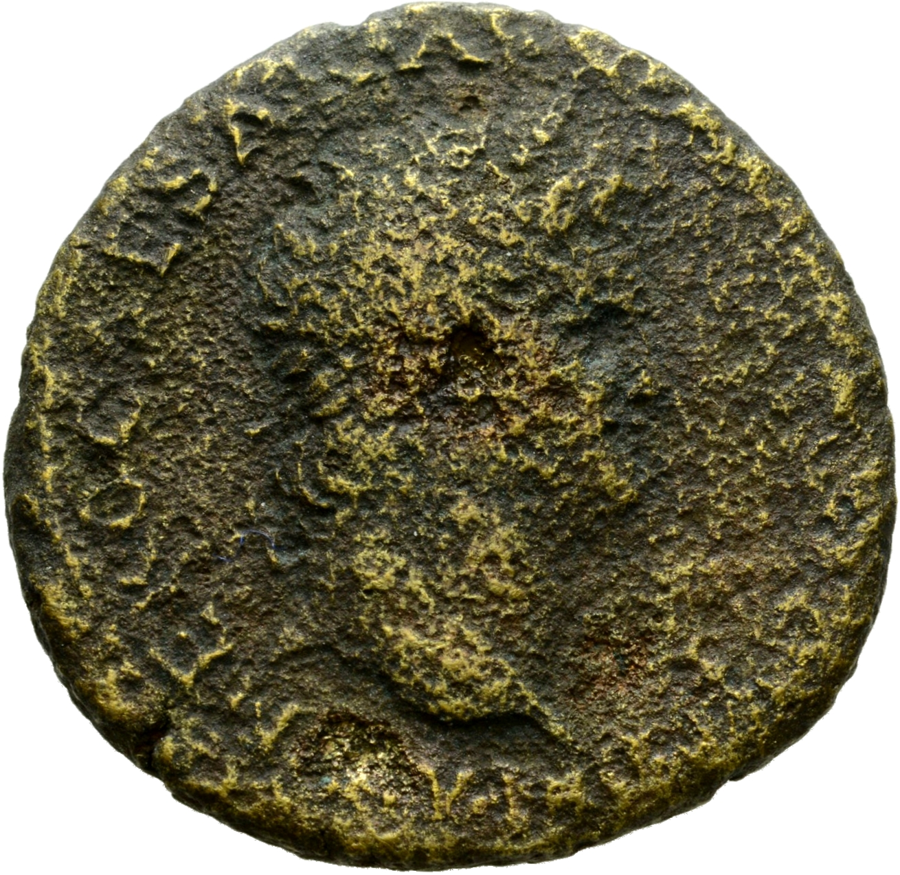 RIC I (second edition) Nero 600 Nero obverse, Head of Nero, laureate, right; small globe at point of neck