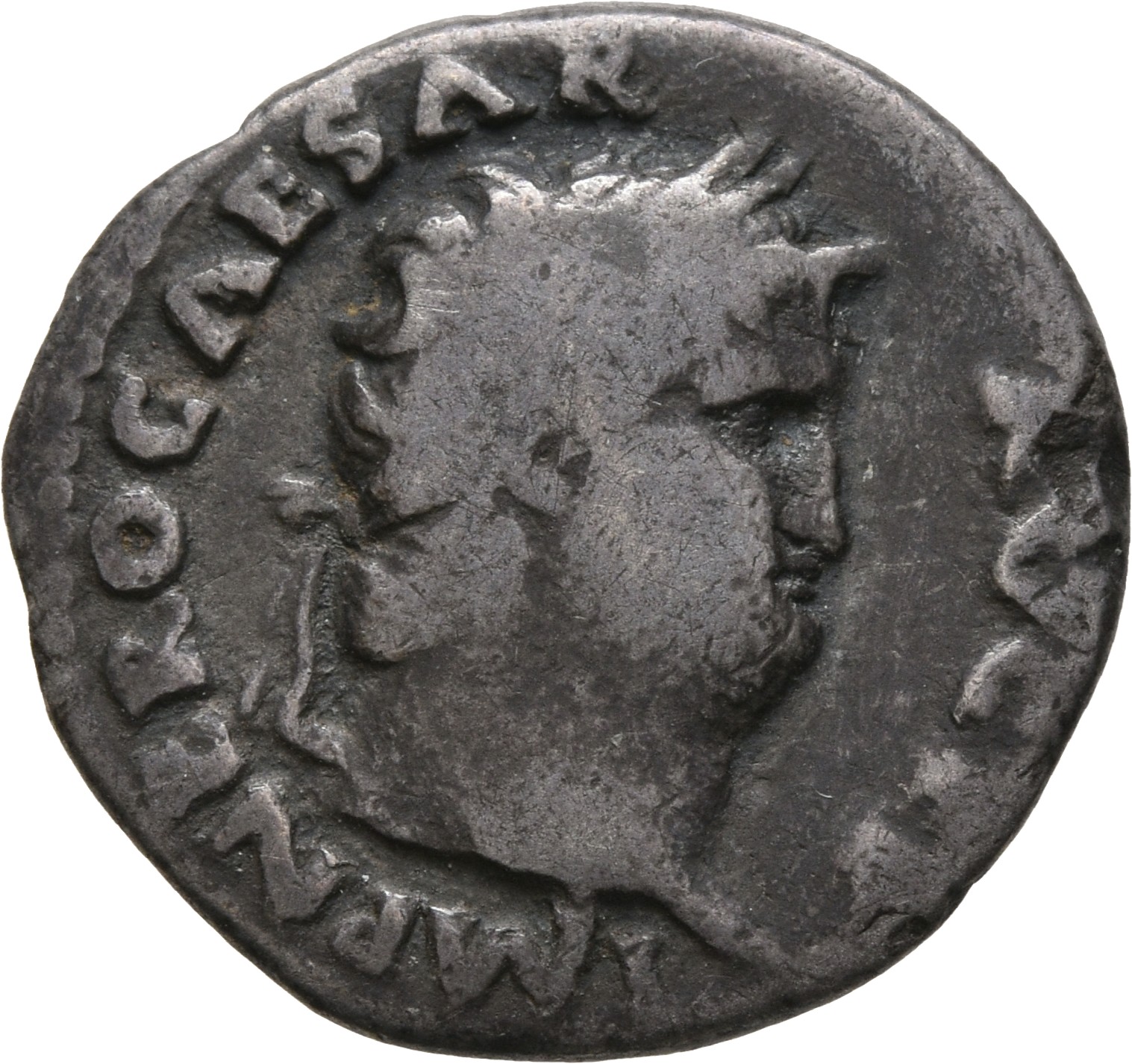 RIC I (second edition) Nero 68 Nero obverse, Head of Nero, laureate, right, with beard
