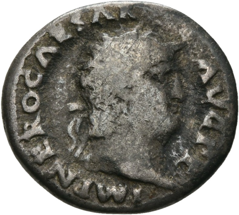 RIC I (second edition) Nero 71 Nero obverse, Head of Nero, laureate, right, with beard