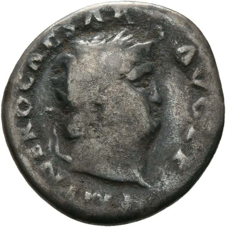 RIC I (second edition) Nero 72 Nero obverse, Head of Nero, laureate, right, with beard