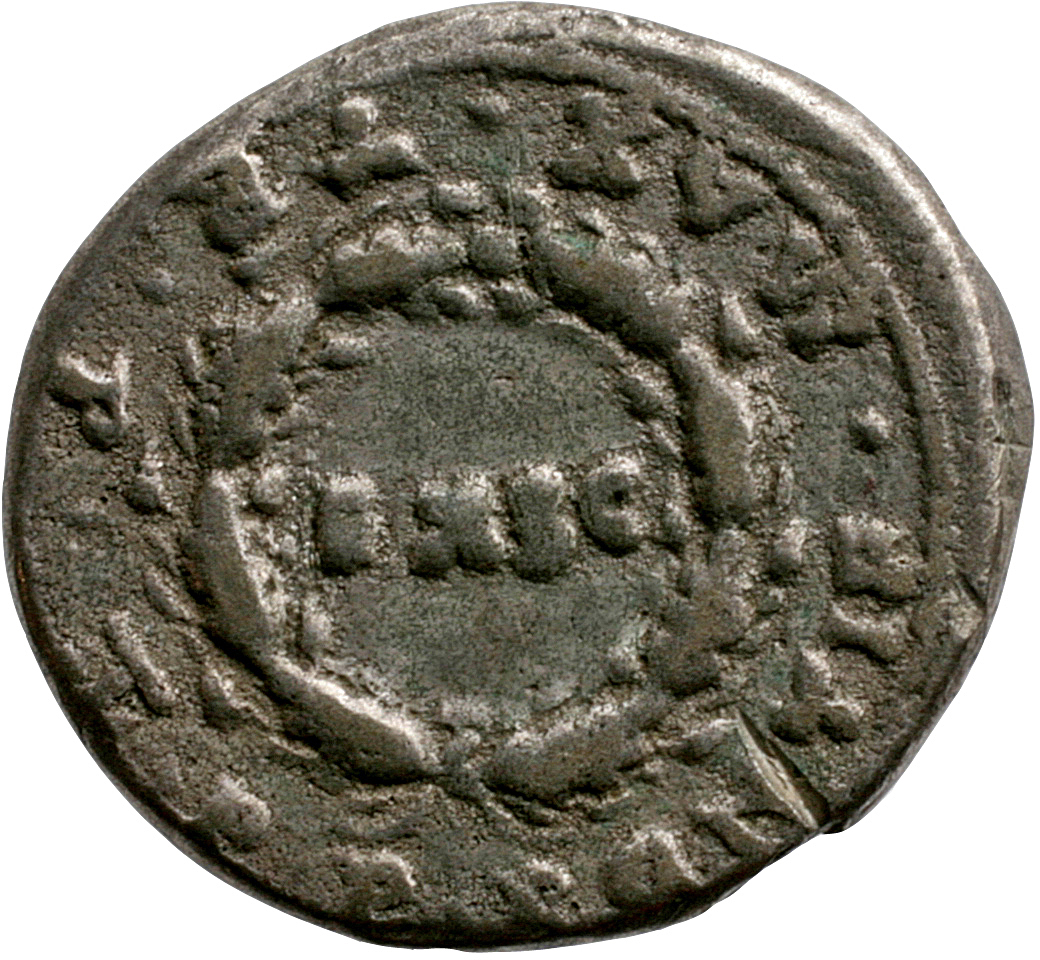 RIC I (second edition) Nero 9 Nero reverse, Legend surrounding oak-wreath enclosing EX S C