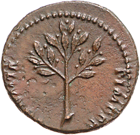 RIC I (second edition) Nero 94 Nero reverse, Olive-branch, upright; sometimes three dots above