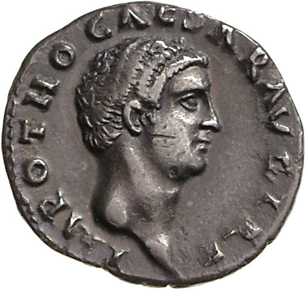 RIC I (second edition) Otho 10 Otho obverse, Head of Otho, bare, right