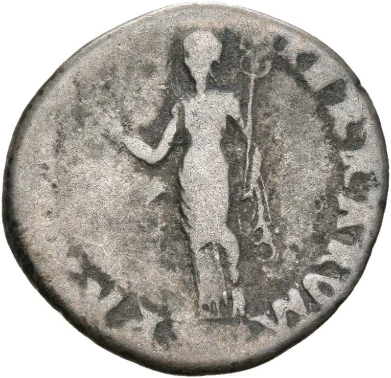 RIC I (second edition) Otho 4 Otho reverse, Pax, draped, standing left, holding branch in right hand and caduceus in left