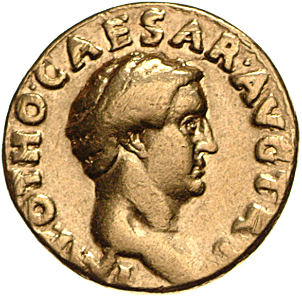 RIC I (second edition) Otho 9 Otho obverse, Head of Otho, bare, right