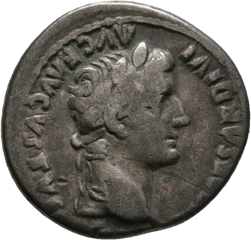 RIC I (second edition) Tiberius 2 Tiberius obverse — Head of Tiberius, laureate, right
