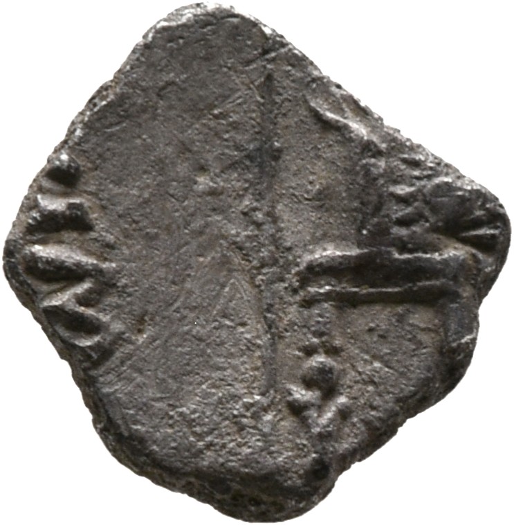 RIC I (second edition) Tiberius 28 Tiberius reverse — Female figure, draped, right, seated, right holding branch and inver...