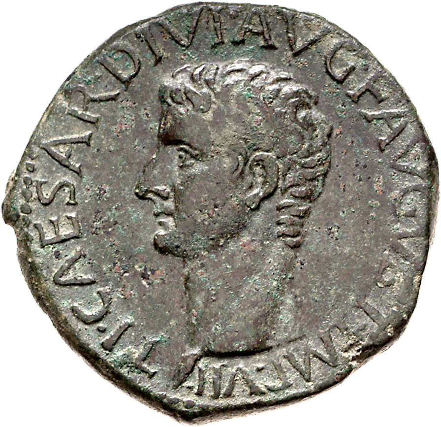 RIC I (second edition) Tiberius 34 Tiberius obverse, Head of Tiberius, bare, left