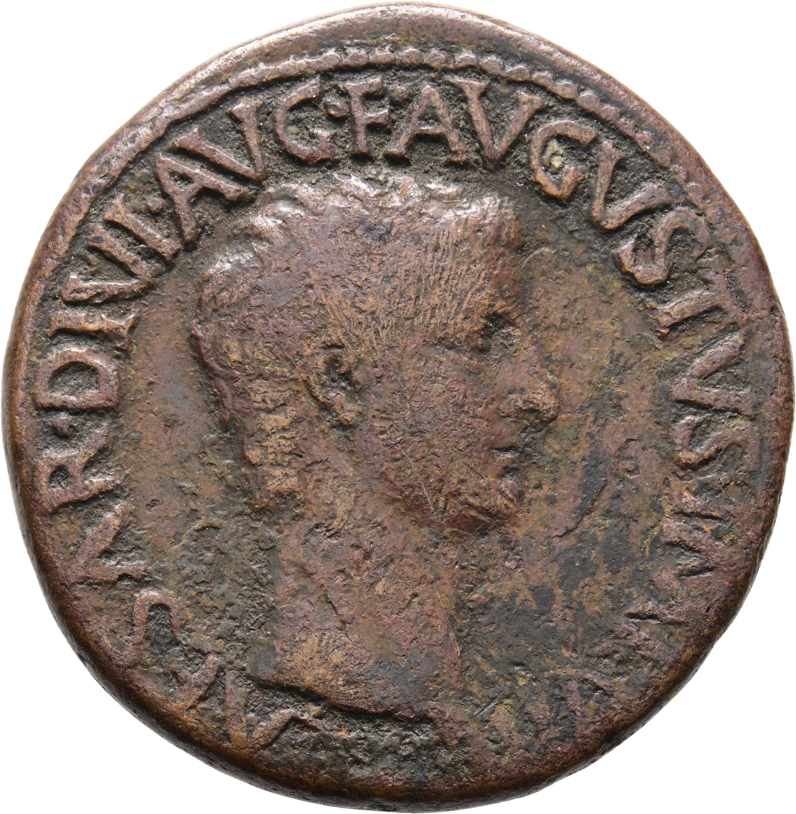 RIC I (second edition) Tiberius 35 Tiberius obverse — Head of Tiberius, bare, right