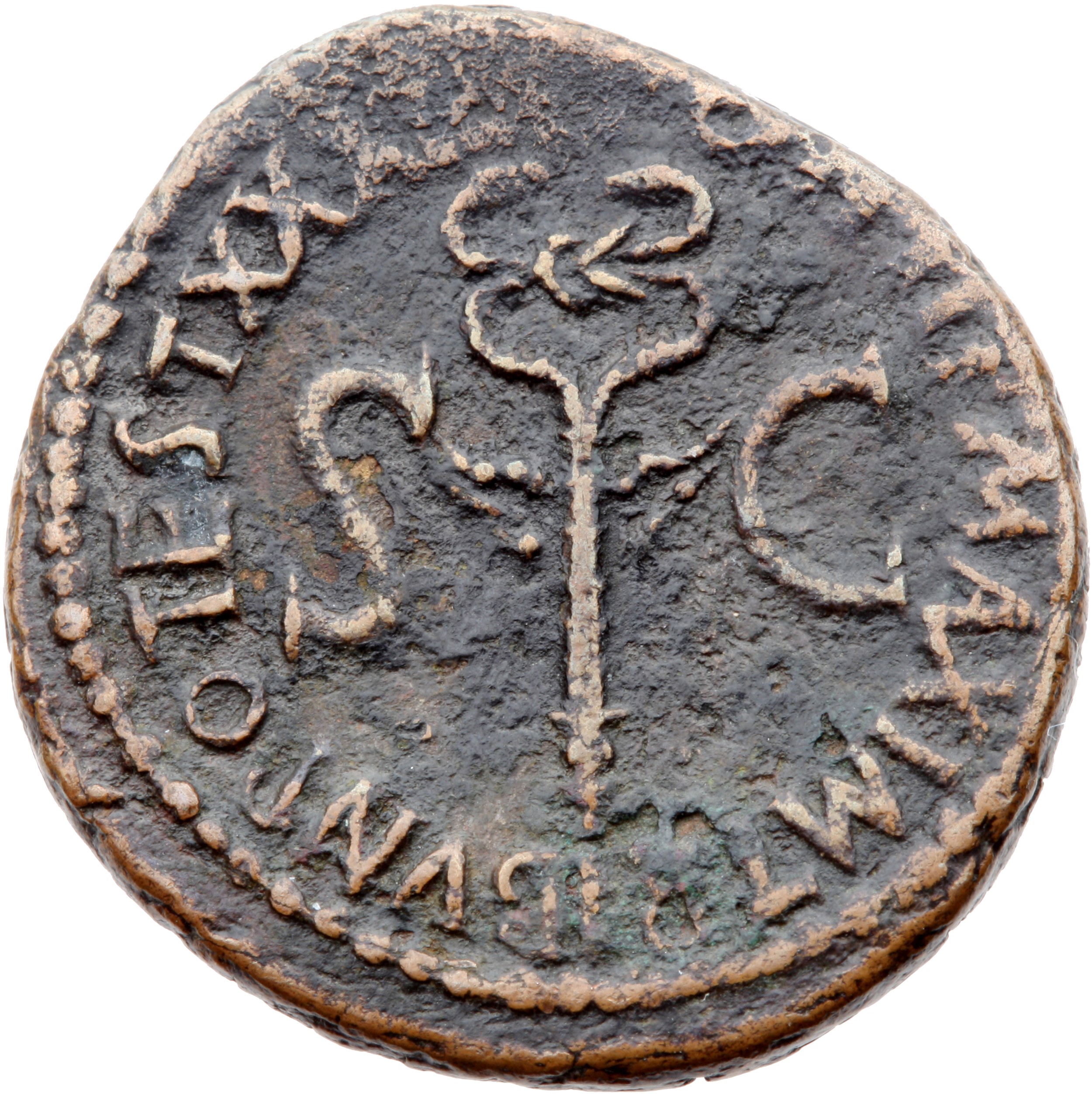 RIC I (second edition) Tiberius 53 Tiberius reverse — Winged caduceus upright