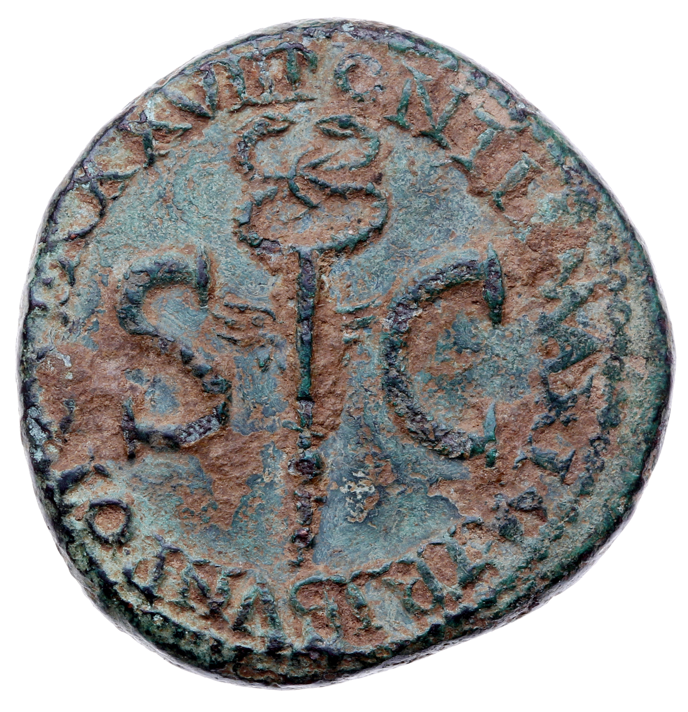 RIC I (second edition) Tiberius 59 Tiberius reverse — Winged caduceus upright