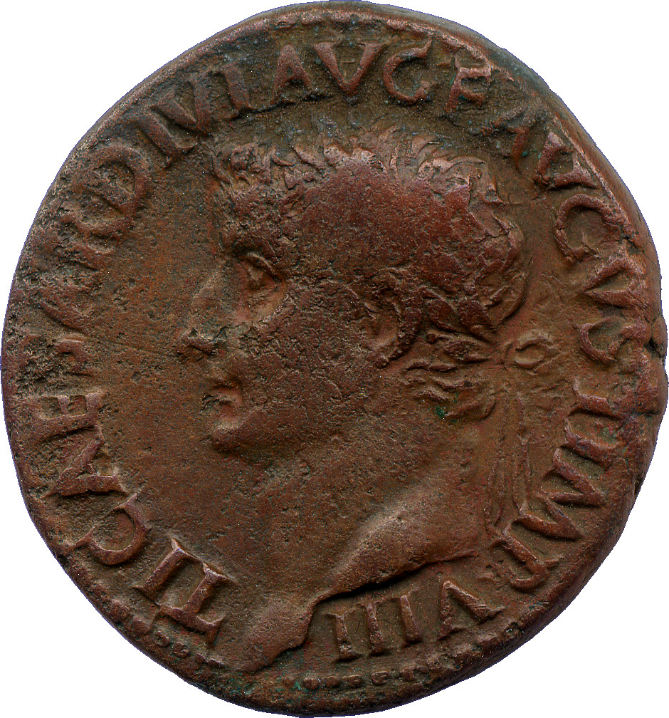 RIC I (second edition) Tiberius 64 Tiberius obverse — Head of Tiberius, laureate, left