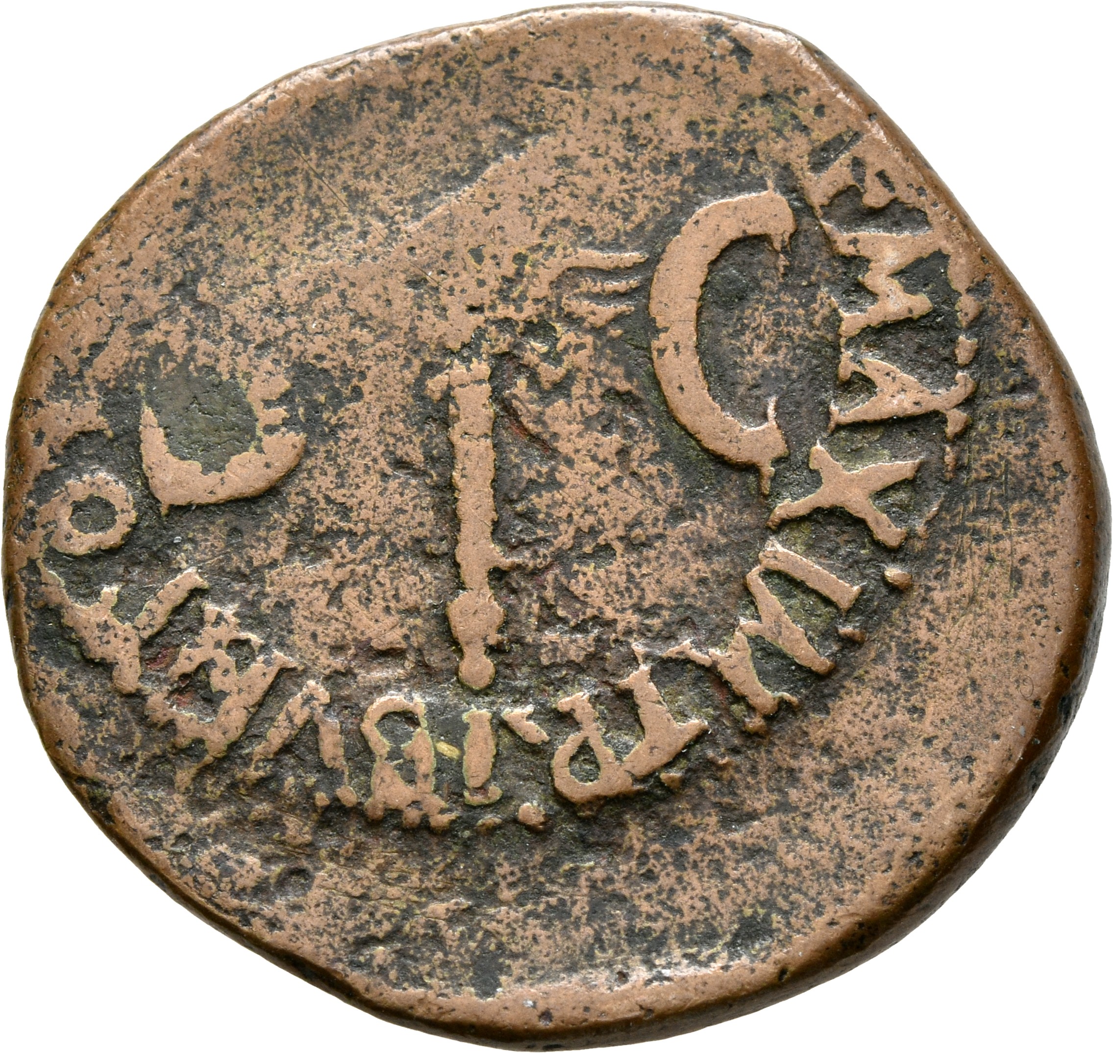 RIC I (second edition) Tiberius 65 Tiberius reverse, Winged caduceus upright