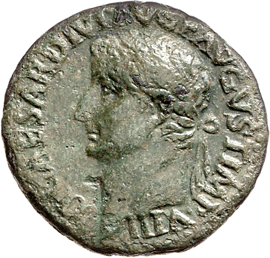 RIC I (second edition) Tiberius 65 Tiberius obverse, Head of Tiberius, laureate, left