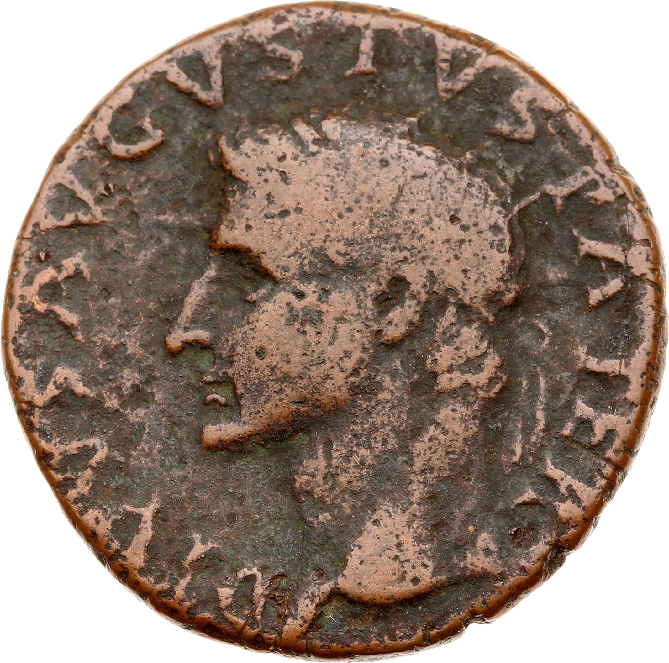 RIC I (second edition) Tiberius 81 Tiberius obverse — Head of Augustus, radiate, left