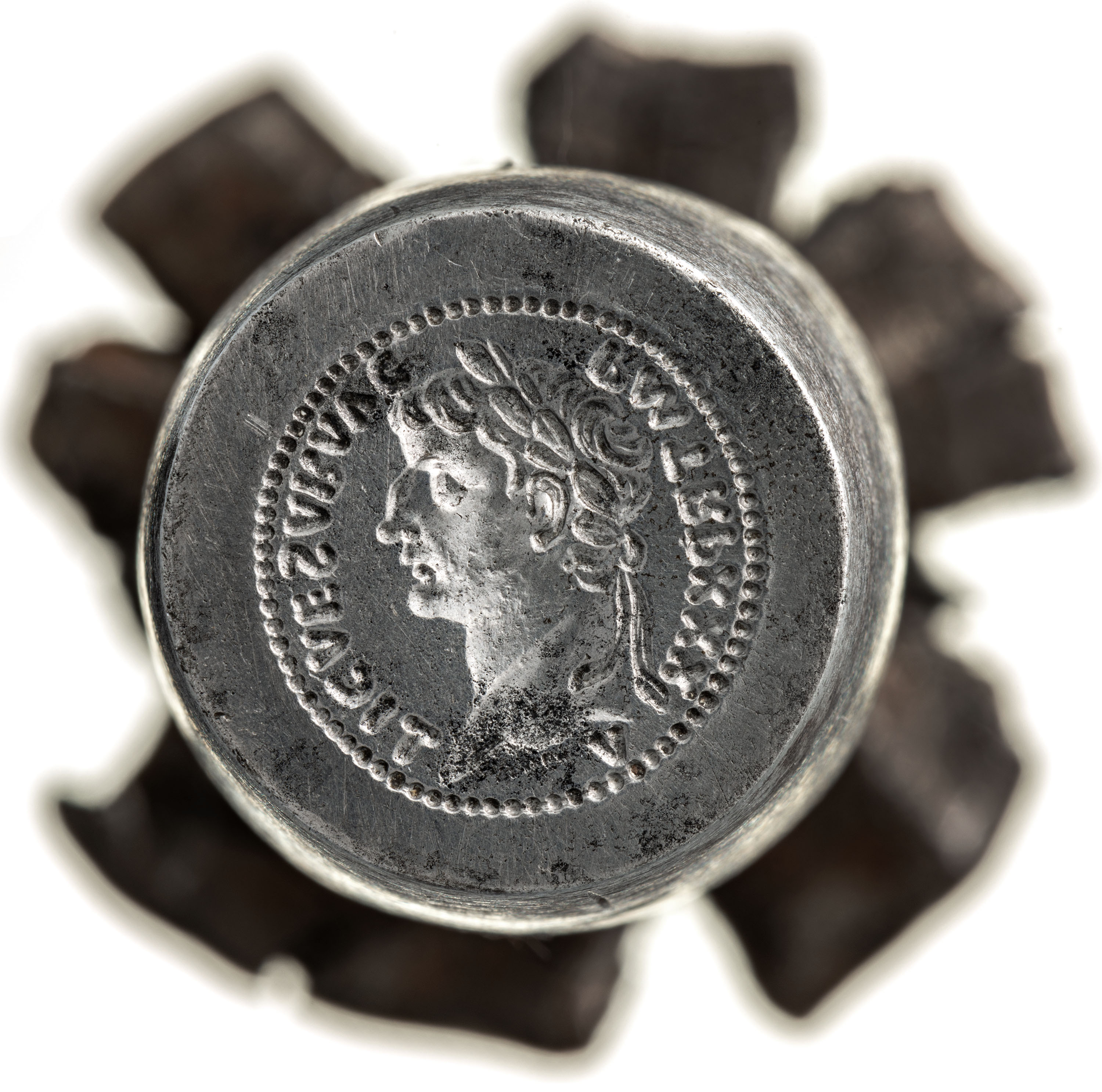 RIC I (second edition) Tiberius 87 Tiberius obverse, Head of Tiberius, laureate, right