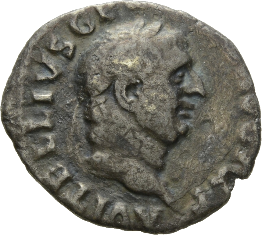 RIC I (second edition) Vitellius 109 Vitellius obverse, Head of Vitellius, laureate, right